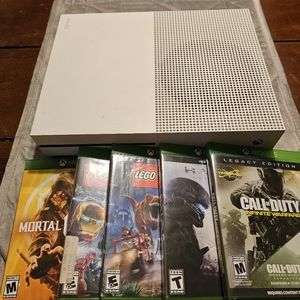 XBOX One S (Console only) plus 5 games